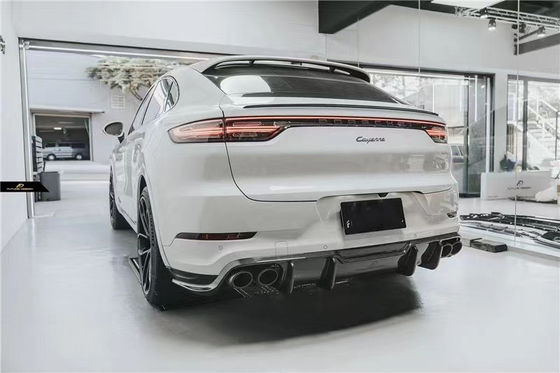 Porsche Cayenne Coupe Karbon Fiber Bodies Kit Cayenne Coupe FD tarzı yükseltilmiş Karbon Fiber Front Lip Diffuser Body Kit
