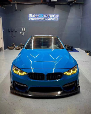 BMW M3 M4 F80F82 Karbon Fiber Body Kit M3 M4 F80F82 Yükseltilmiş Karbon Fiber Ön Dudak Ön Spoiler