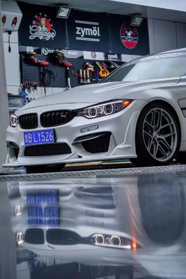 BMW M3 M4 F80F82 Karbon Fiber Body Kit M3 M4 F80F82 Yükseltilmiş Karbon Fiber Ön Dudak Ön Spoiler