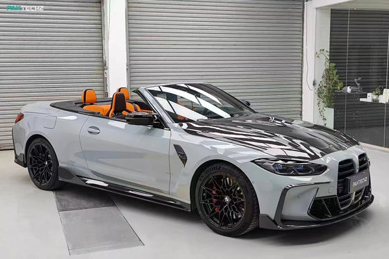 BMW G80 G82M3 M4 Karbon Fiber Body Kit G80 G82M3 M4 Geliştirilmiş Paktechz Stili Ön Dudak Diffuser Spoiler Hood