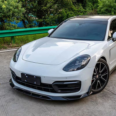 Porsche Panamera Karbon Fiber Bodies Kit için Panamera Karbon Fiber Front Lip Diffuser Spoiler Side Skirt