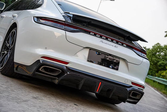 Porsche Panamera Karbon Fiber Bodies Kit için Panamera Karbon Fiber Front Lip Diffuser Spoiler Side Skirt