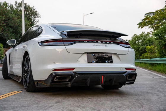 Porsche Panamera Karbon Fiber Bodies Kit için Panamera Karbon Fiber Front Lip Diffuser Spoiler Side Skirt