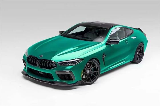 BMW M8 Karbon Fiber Body Kit için M8 Yükseltilmiş Vors Stili Karbon Fiber Ön Dudak Diffuser Spoiler Side Skirt Body Kit