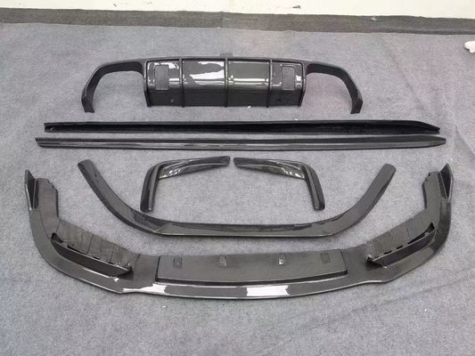 BMW M8 Karbon Fiber Body Kit için M8 Yükseltilmiş Vors Stili Karbon Fiber Ön Dudak Diffuser Spoiler Side Skirt Body Kit