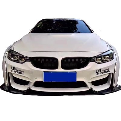 BMW M4 F82 için LB Geniş Vücut Kit M4 F82 Geniş Vücut Kit M4 F82 LB Stil Ön Dudak Diffuser Spoiler Karbon Elyaf Vücut Kit