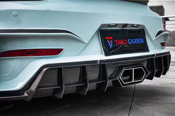 Lake Blue GTS Porsche Body Kit 718 Yan Eteği 2017 - 2019 Bump Spoiler
