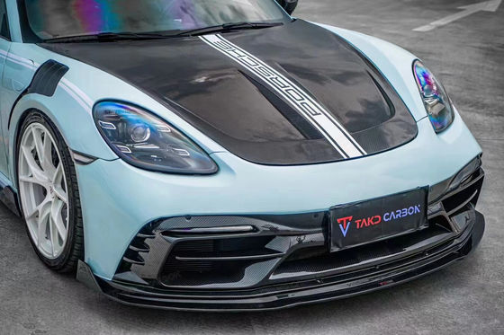 Lake Blue GTS Porsche Body Kit 718 Yan Eteği 2017 - 2019 Bump Spoiler