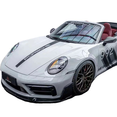 Porsche 992'ler için Karbon Fiber Body Kit 992'ler AE Stili Kuru Karbon Fiber Ön Dudak Diffuser Spoiler Yan Eteği