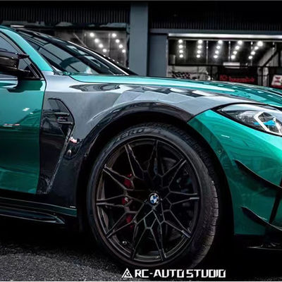 BMW M3 M4 G80 G82 Karbon Fiber Fender M3 M4 G80 G82 Yenileştirilmiş AE tarzı Karbon Fiber Fender Hafif