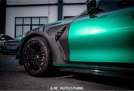 BMW M3 M4 G80 G82 Karbon Fiber Fender M3 M4 G80 G82 Yenileştirilmiş AE tarzı Karbon Fiber Fender Hafif