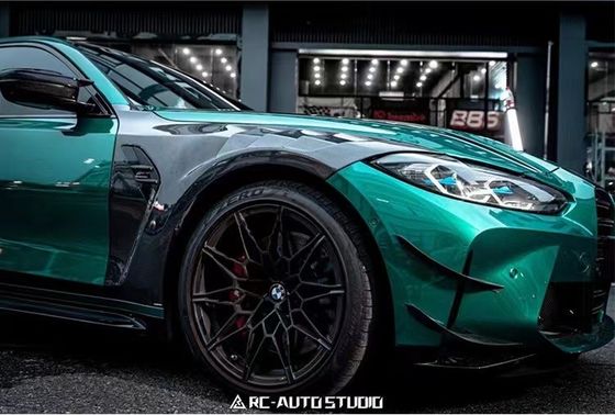 BMW M3 M4 G80 G82 Karbon Fiber Fender M3 M4 G80 G82 Yenileştirilmiş AE tarzı Karbon Fiber Fender Hafif