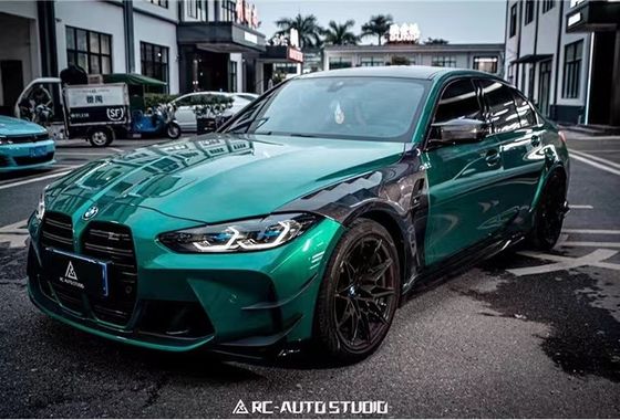 BMW M3 M4 G80 G82 Karbon Fiber Fender M3 M4 G80 G82 Yenileştirilmiş AE tarzı Karbon Fiber Fender Hafif