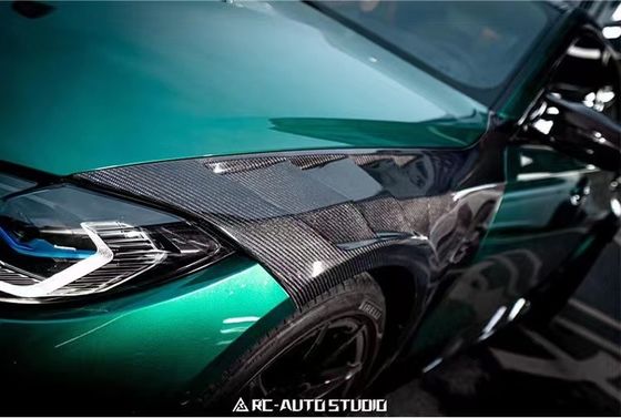 BMW M3 M4 G80 G82 Karbon Fiber Fender M3 M4 G80 G82 Yenileştirilmiş AE tarzı Karbon Fiber Fender Hafif