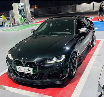 BMW I4 Karbon Fiber Bodies Kit I4 Karbon Fiber Front Lip Diffuser Spoiler Side Skirt Hood I4 Bodies Kit