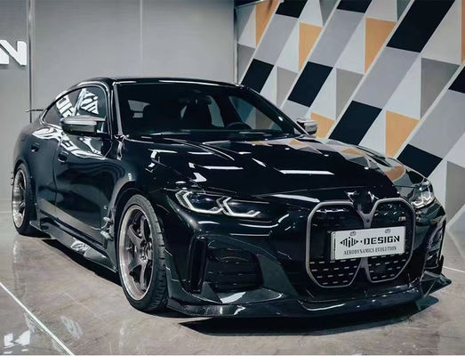 BMW I4 Karbon Fiber Bodies Kit I4 Karbon Fiber Front Lip Diffuser Spoiler Side Skirt Hood I4 Bodies Kit