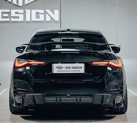 BMW I4 Karbon Fiber Bodies Kit I4 Karbon Fiber Front Lip Diffuser Spoiler Side Skirt Hood I4 Bodies Kit