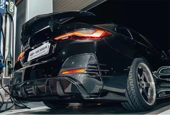 BMW I4 Karbon Fiber Bodies Kit I4 Karbon Fiber Front Lip Diffuser Spoiler Side Skirt Hood I4 Bodies Kit