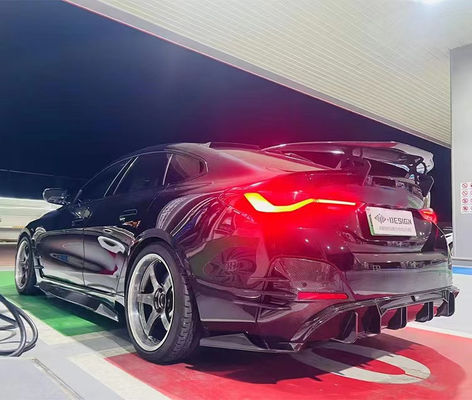 BMW I4 Karbon Fiber Bodies Kit I4 Karbon Fiber Front Lip Diffuser Spoiler Side Skirt Hood I4 Bodies Kit