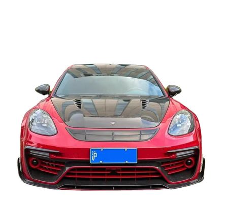 MSY Panamera 971 Vücut Kiti Kırmızı Karbon Lifi Değiştirme Ön Tampon Spoiler Geniş Vücut Kiti