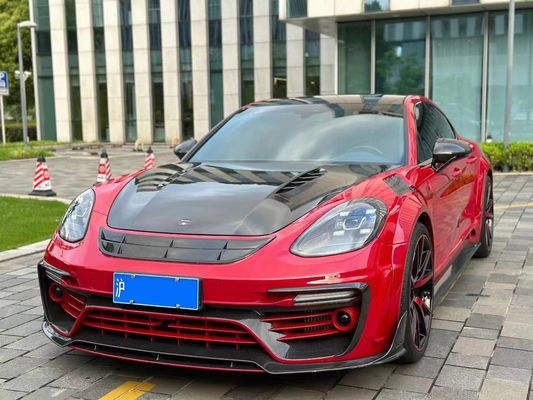 MSY Panamera 971 Vücut Kiti Kırmızı Karbon Lifi Değiştirme Ön Tampon Spoiler Geniş Vücut Kiti