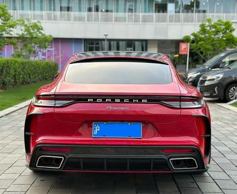 MSY Panamera 971 Vücut Kiti Kırmızı Karbon Lifi Değiştirme Ön Tampon Spoiler Geniş Vücut Kiti
