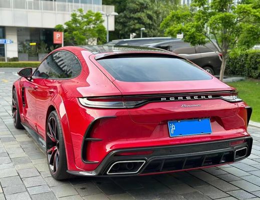MSY Panamera 971 Vücut Kiti Kırmızı Karbon Lifi Değiştirme Ön Tampon Spoiler Geniş Vücut Kiti
