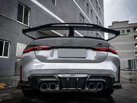 BMW 4 Serisi G80 G82 M3 M4 Karbon Fiber Spoiler G80 G82 M3 M4 Geliştirilmiş GTR Stili Spoiler Wing