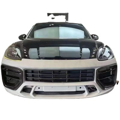 Cayenne Porsche Body Kit Kuru Karbon Fiber MTR Tarzı Ön Dudak Difüzörü