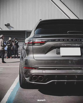 Cayenne Porsche Body Kit Kuru Karbon Fiber MTR Tarzı Ön Dudak Difüzörü