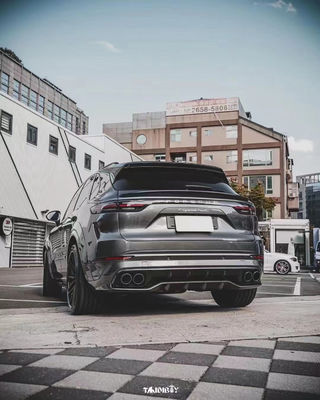 Cayenne Porsche Body Kit Kuru Karbon Fiber MTR Tarzı Ön Dudak Difüzörü