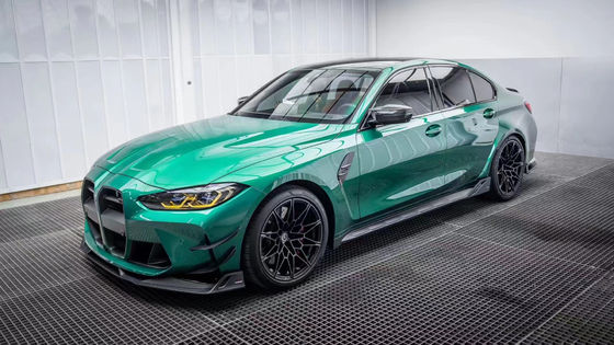 BMW G80 G82 M3 M4 Karbon Fiber Body Kit G80 G82 M3 M4 Gelişmiş AE Stili Ön Dudak Diffuser Spoiler Side Skirt Body Kit