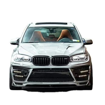 BMW X5 X5M Geniş gövde kitleri için X5 X5M yükseltilmiş RD Karbon fiber stil ön ve arka tampon spoiler kapak geniş gövde kitleri