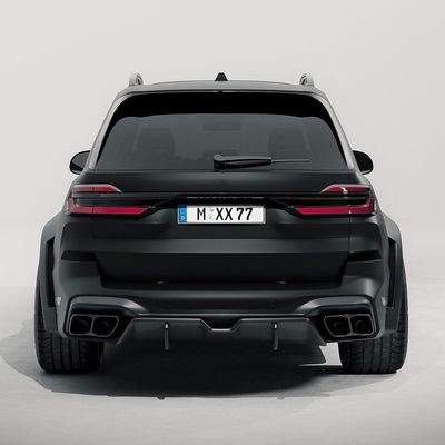 BMW X7 Karbon Elyafı Vücut Kiti için X7 Karbon Elyafı Ön Dudak Diffuser Spoiler Hood Side Skirt Wide Body Kit