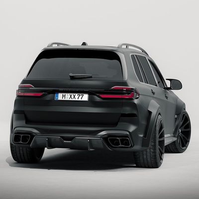 BMW X7 Karbon Elyafı Vücut Kiti için X7 Karbon Elyafı Ön Dudak Diffuser Spoiler Hood Side Skirt Wide Body Kit