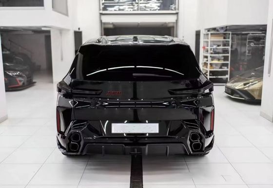 BMW XM Karbon Fiber Geniş Vücut Kiti için XM RNG tarzı Karbon Fiber Ön Dudak Difüzörü Tekerlek Kemeri Spoiler Hood Geniş Vücut