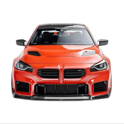 BMW M2 Karbon Fiber Body Kit için M2 Yükseltilmiş Vors tarzı Karbon Fiber Ön Dudak Diffuser Spoiler Hood Side Skirt