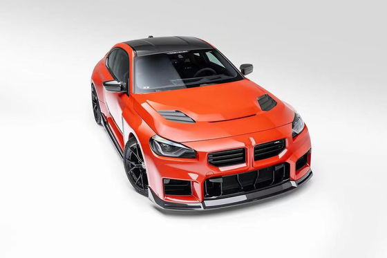 BMW M2 Karbon Fiber Body Kit için M2 Yükseltilmiş Vors tarzı Karbon Fiber Ön Dudak Diffuser Spoiler Hood Side Skirt