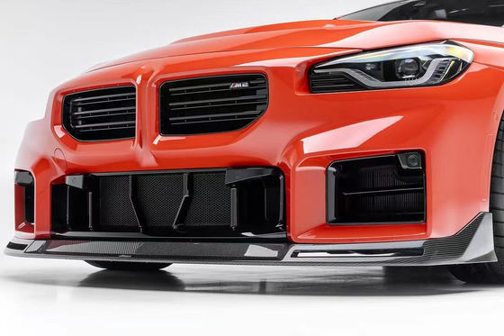 BMW M2 Karbon Fiber Body Kit için M2 Yükseltilmiş Vors tarzı Karbon Fiber Ön Dudak Diffuser Spoiler Hood Side Skirt