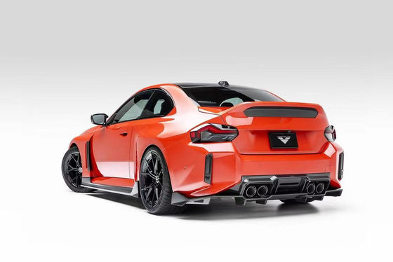 BMW M2 Karbon Fiber Body Kit için M2 Yükseltilmiş Vors tarzı Karbon Fiber Ön Dudak Diffuser Spoiler Hood Side Skirt