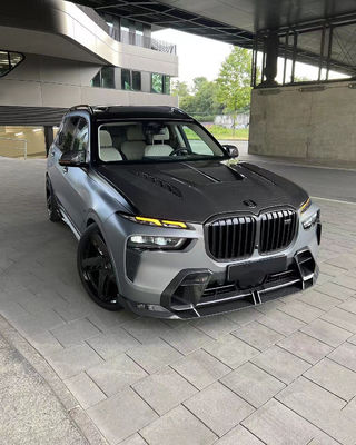 BMW X7 Karbon Fiber Hood için X7 LD tarzı yükseltilmiş Karbon Fiber Hood Motor Cover Body Kit