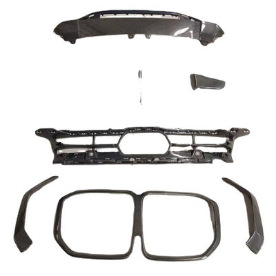 BMW X7 Karbon Fiber Body Kit için X7 OEM Stili Karbon Fiber Ön Dudak Diffuser Büyük Işık Gölge Vücut Kit