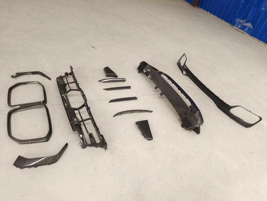 BMW X7 Karbon Fiber Body Kit için X7 OEM Stili Karbon Fiber Ön Dudak Diffuser Büyük Işık Gölge Vücut Kit
