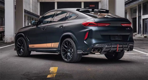 BMW X5M X6M Karbon Fiber Body Kit için Karbon Fiber Front Lip Diffuser Spoiler Side Skirt Hood