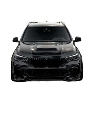 BMW X5 G05 F95 Karbon Fiber Geniş Vücut Kitine Karbon Fiber Ön Dudak Diffuser Spoiler Geniş Vücut Kitine