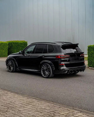 BMW X5 G05 F95 Karbon Fiber Geniş Vücut Kitine Karbon Fiber Ön Dudak Diffuser Spoiler Geniş Vücut Kitine