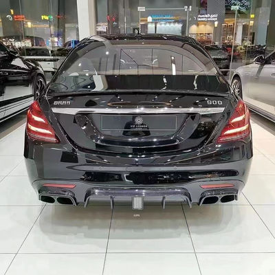 BRASS Tyle Mercedes-Benz W222 AMG S63 S65 S63 S65 Karbon Fiber Body Kit için Ön Kürek Arka Diffuser
