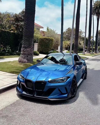 4 Coupe Bmw M3 Bodies Kit Blue Front GEEX Stili Ön Tampon Fenderi
