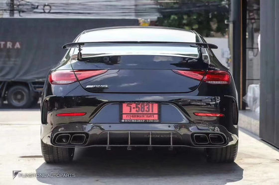 2018-2022 arasında Mercedes CLS300 CLS350 W257 Karbon Fiber Bodies Kit CLS Karbon Fiber Front Scoop Spoiler Rear Diffuser için satılıyor