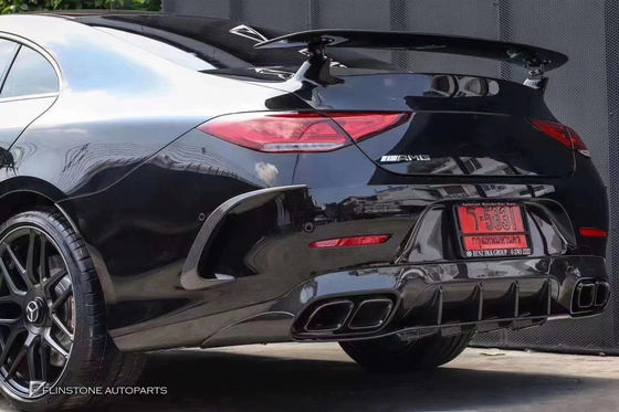 2018-2022 arasında Mercedes CLS300 CLS350 W257 Karbon Fiber Bodies Kit CLS Karbon Fiber Front Scoop Spoiler Rear Diffuser için satılıyor